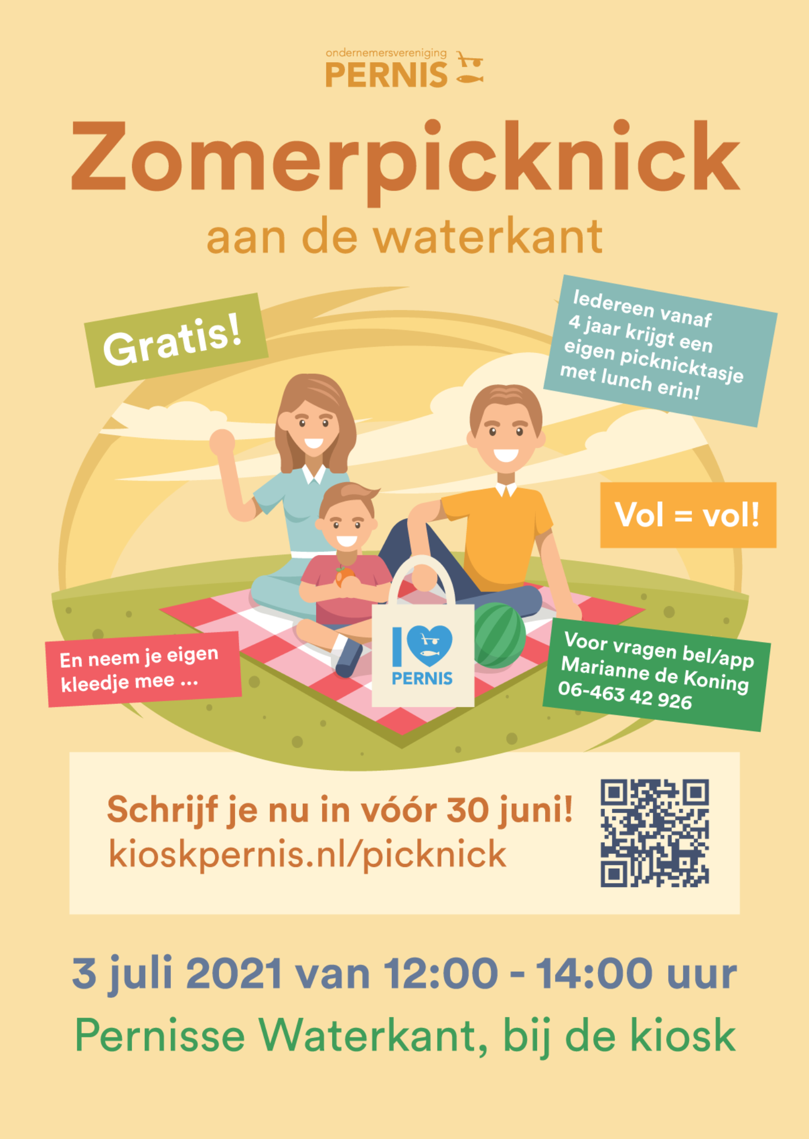 Poster zomerpicknick A2